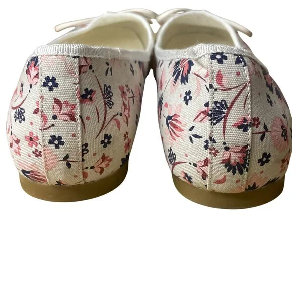 Ted Baker Bayna Floral Ballet Flats Sz 39 (EU) Bow Accent Slip On - Picture 6 of 9